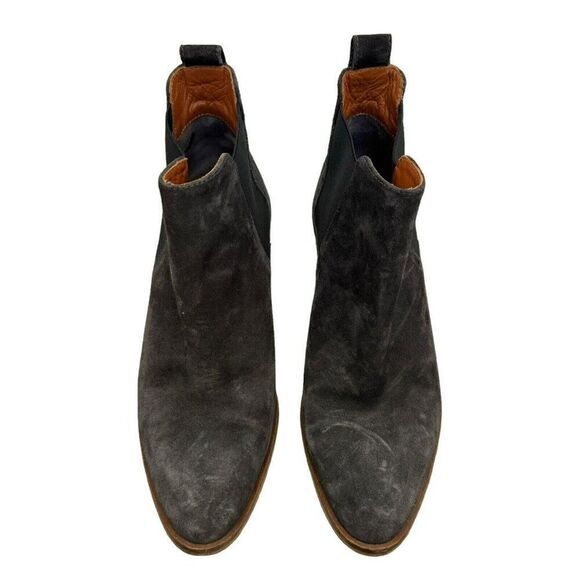 Everlane Womens Gray Suede Leather Pointed Toe Western Ankle Boot Sz 7.5 - Picture 3 of 8